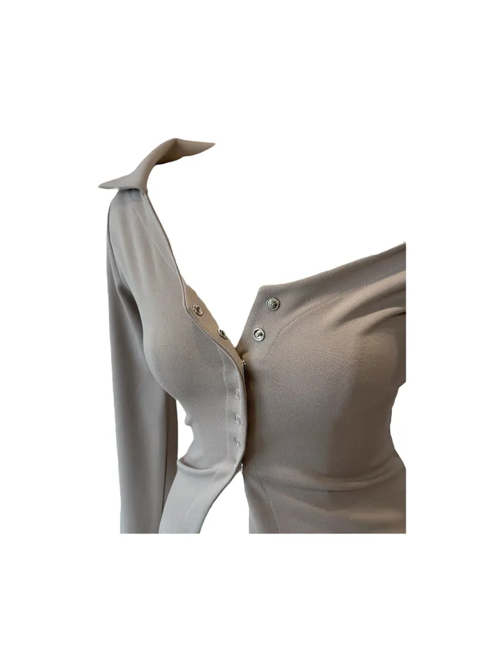 Kitzha deep v-neck blouse cardigan 키츠하 딥 브이넥 블라우스 가디건 상세 이미지 17