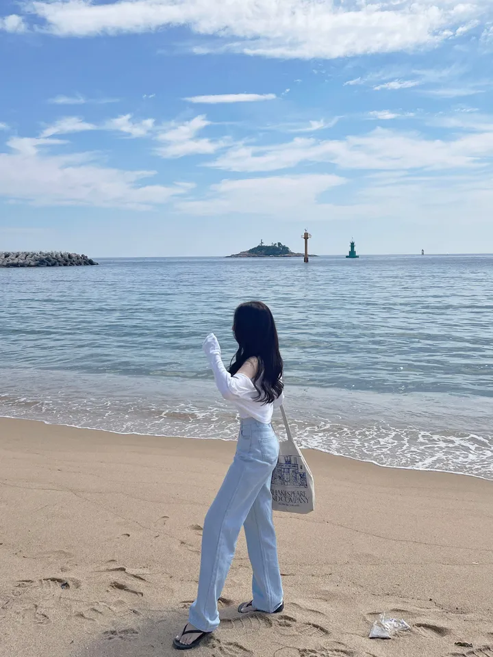 [자체제작/허리쏘옥/기본,롱ver] 후들후들 얇은 썸머 연청 와이드 데님 여름 청바지 롱팬츠 상세 이미지 44