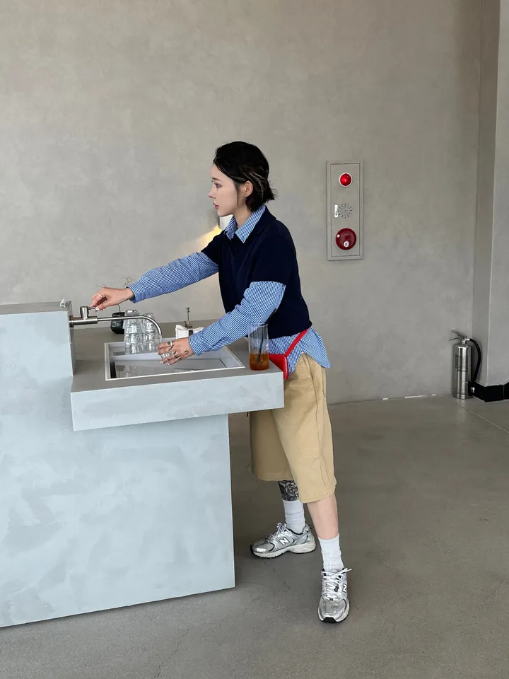 [UNISEX] 패치 워크 버뮤다 하프 팬츠 (4color) 상세 이미지 27
