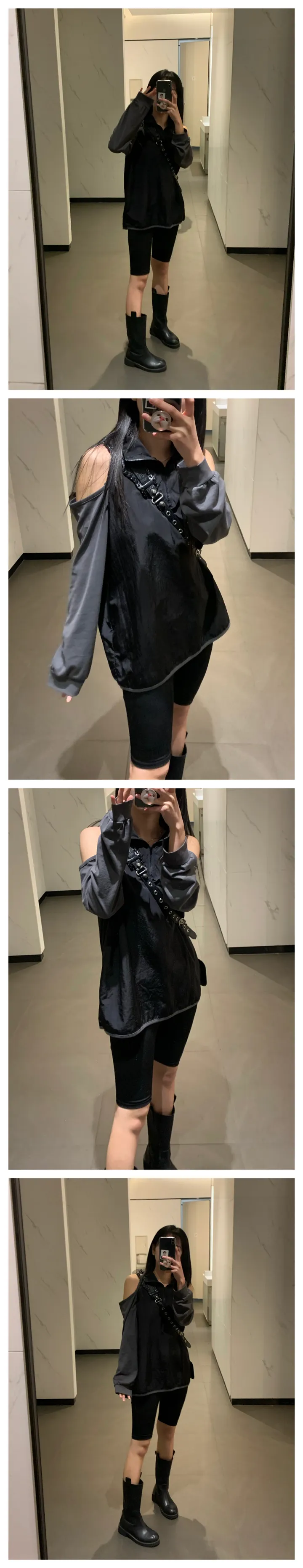 바이커 팬츠 레깅스 (2col) 상세 이미지 3