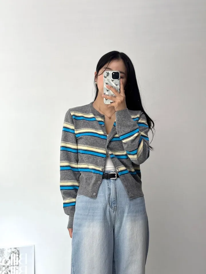 [최저가세일💛/2color] 플랜 단가라 가디건 상세 이미지 8