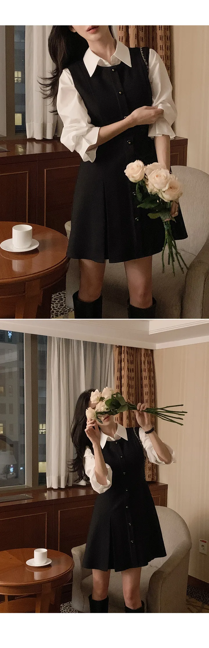 [4천장돌파][자체제작] 죠니 카라 핀턱 셔츠 상세 이미지 21