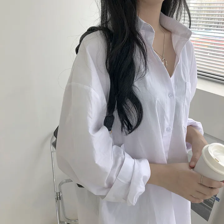 [❤주문폭주❤/빅사이즈] 남친셔츠 오버핏 롱 남방 6colors 상세 이미지 3