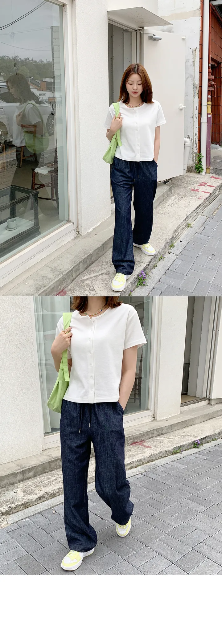 [1.5만장돌파/F~L,무조건소장](F,L) 와플반팔가디건T 상세 이미지 20
