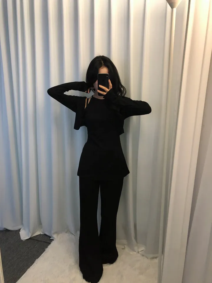 [휴가❤︎데일리룩/여리여리핏]트임 홀터넥 set 상세 이미지 29