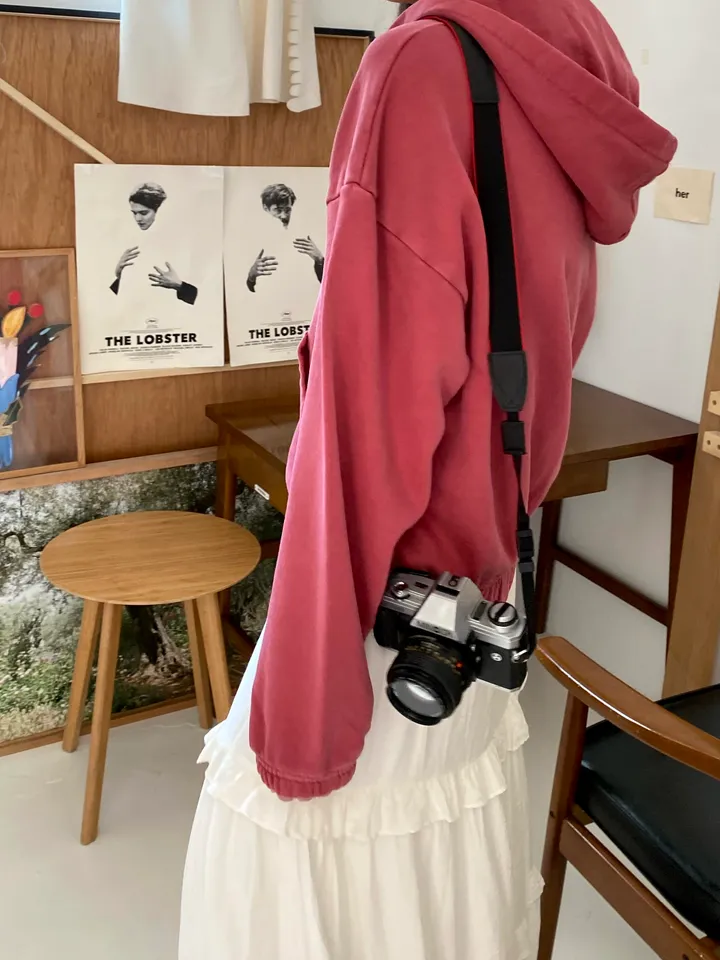 [💖봄신상/여리여리/💖피그먼트]헤븐 시보리 크롭 아방핏 루즈핏 자수 여친룩 꾸안꾸 후드 집업 상세 이미지 28