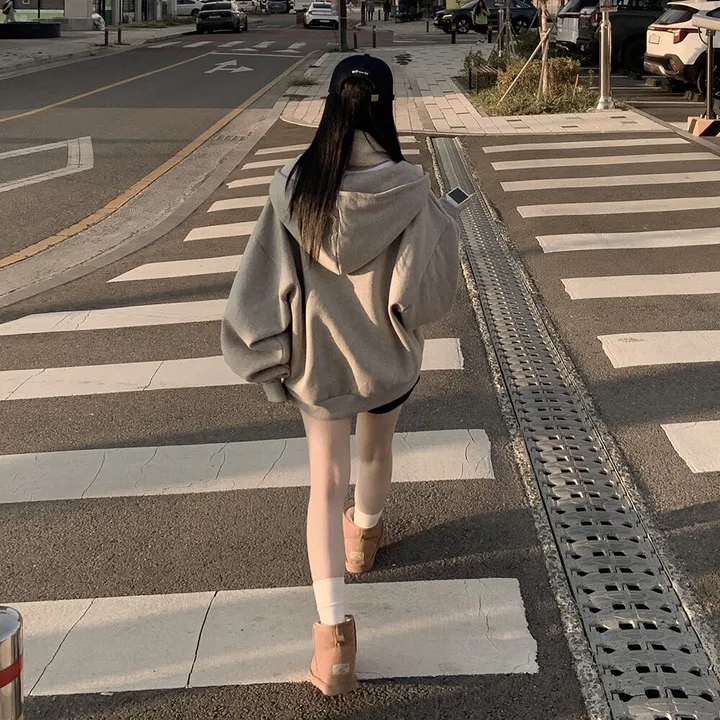 [자체제작/남녀공용/양기모] 리얼왕오버핏! 투웨이 후드집업 빅사이즈 상세 이미지 21