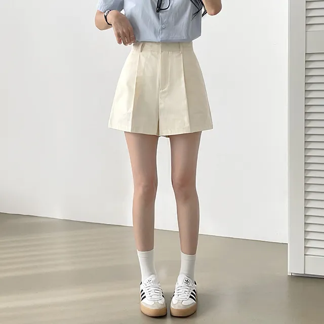 [Made/탄탄한퀄리티!] 메이비 코튼 핀턱반바지 숏팬츠 4color 상세 이미지 33