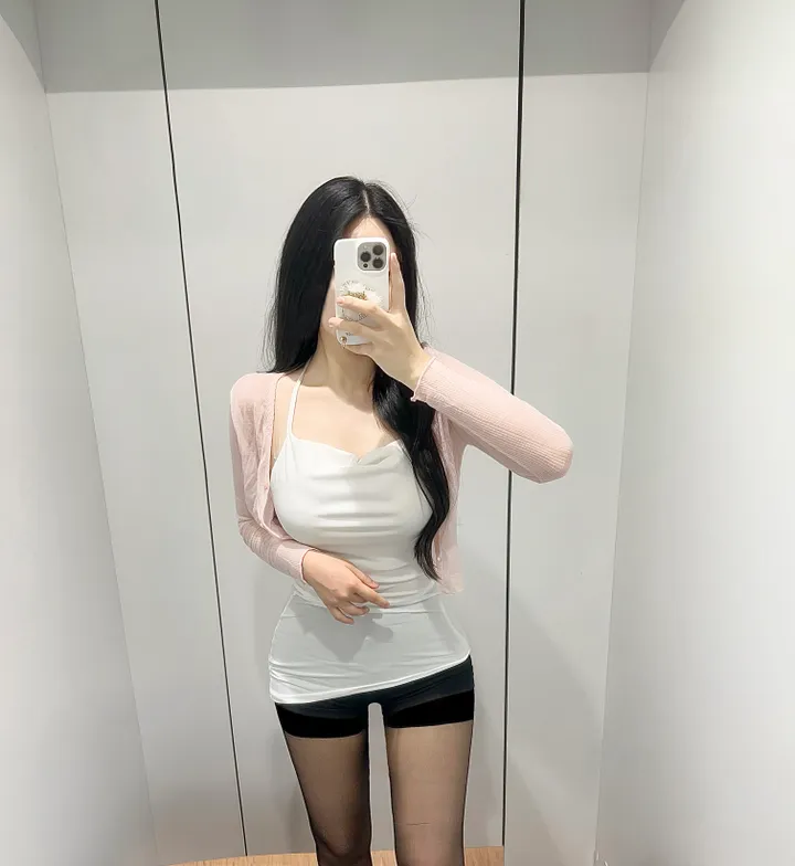 [살랑여리핏💘]스프링 러블리 가디건 봄 여름 가을 겨울 시스루 텐셀 아우터  겉옷 긴팔티셔츠 봄 가을 겨울 여름 상세 이미지 4