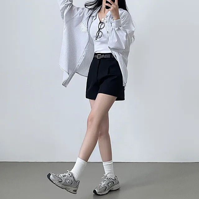 [S,M,L/벨트SET!] *봄신상 핏정석 데일리 숏팬츠 슬랙스 3color 상세 이미지 19