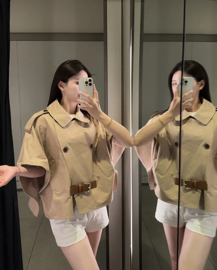 [premium] 25ss 트렌치 케이프 코트 [2color] 상세 이미지 9