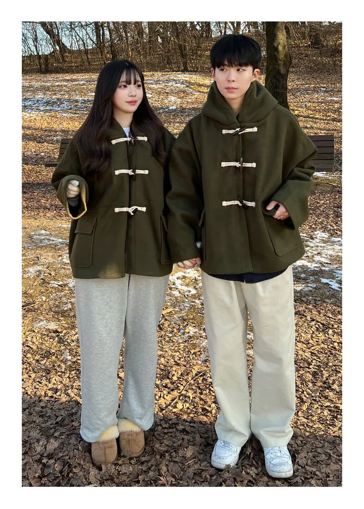 [최저가/숏&롱] 떡볶이 후드 겨울 가을 코트 고퀄리티 남녀공용 아우터 자켓 오버핏 빅사이즈 커플룩 시밀러룩 상세 이미지 45