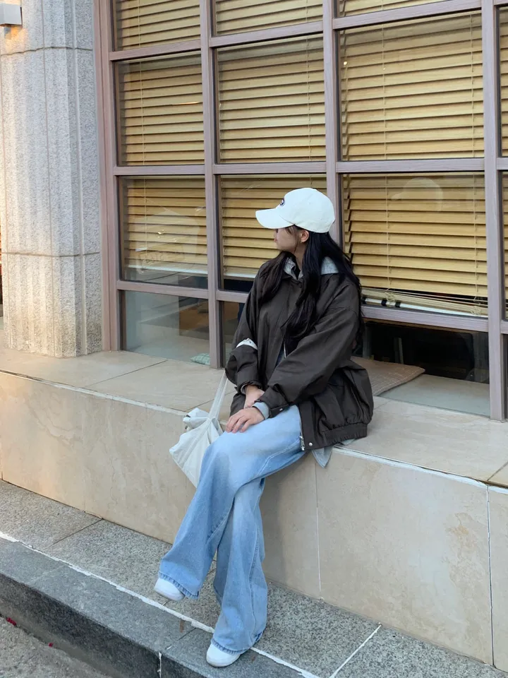 <미리 봄🌸/찐오버핏> 데이 오버핏 카라 블루종 레더자켓 - 2color 상세 이미지 26