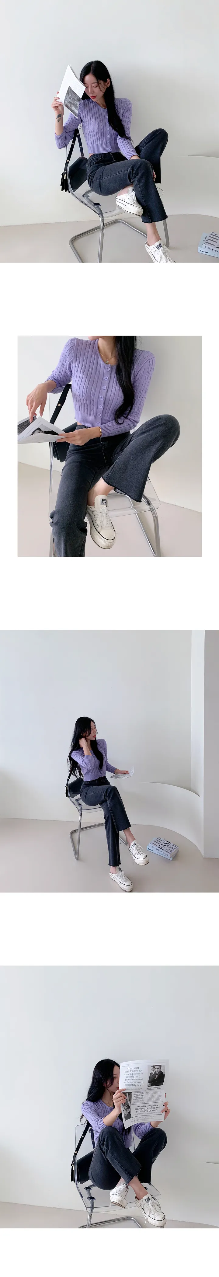(재주문율 1000%, 리뷰극찬) 하밀 꽈배기 니트가디건 14color 상세 이미지 30