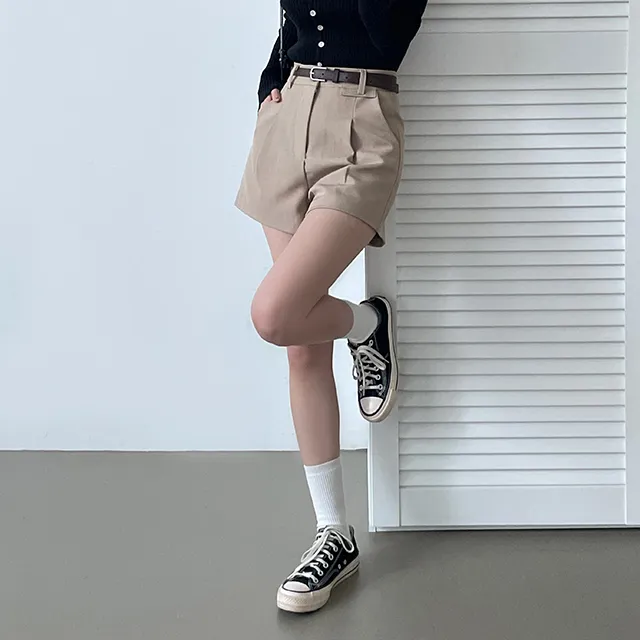 [S,M,L/벨트SET!] *봄신상 핏정석 데일리 숏팬츠 슬랙스 3color 상세 이미지 5