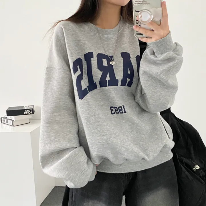 ⭐ 봄버전! [데일리!/묶음할인] 오버핏 파리스 빅레터링 맨투맨 3color 상세 이미지 27