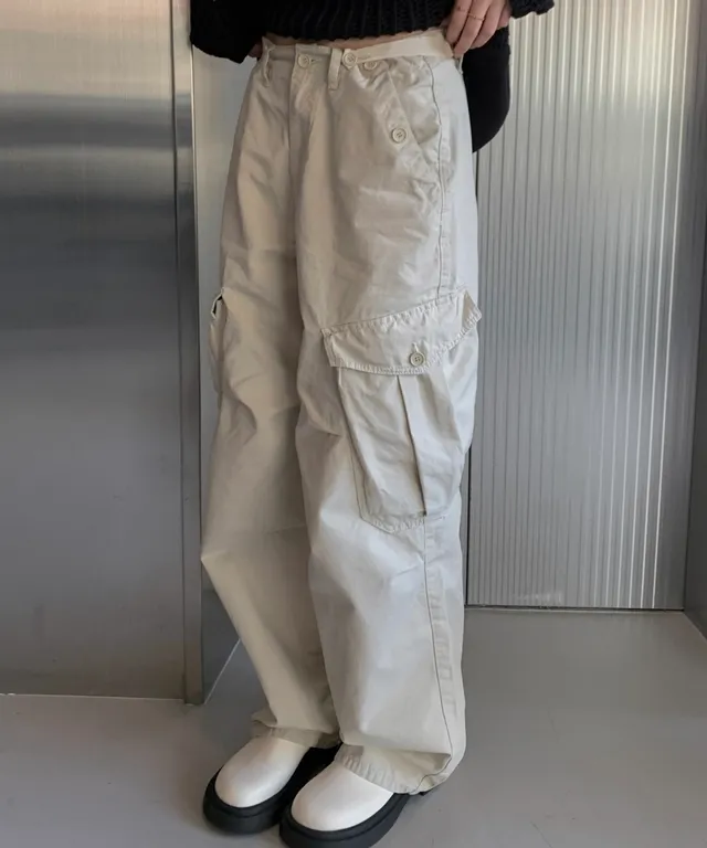 Snap big cargo pants