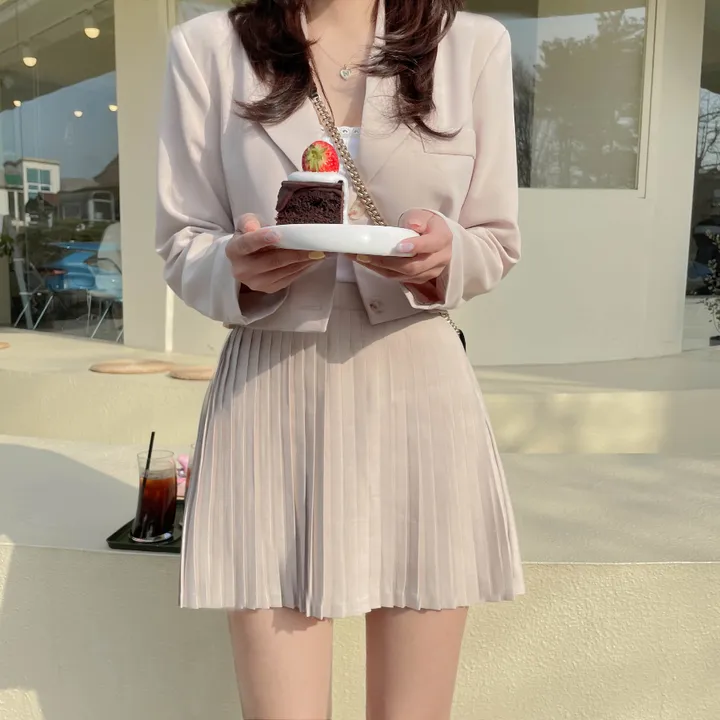 [깔끔핏] 봄 베이직 크롭 자켓 상세 이미지 28