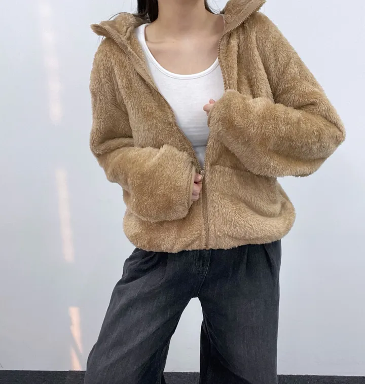 *부들양털후리스 3 SIZE * 후리스 가을 겨울 양털 오버핏 플리스 뽀글이 극세사 홈웨어 아우터 커플템 상세 이미지 35