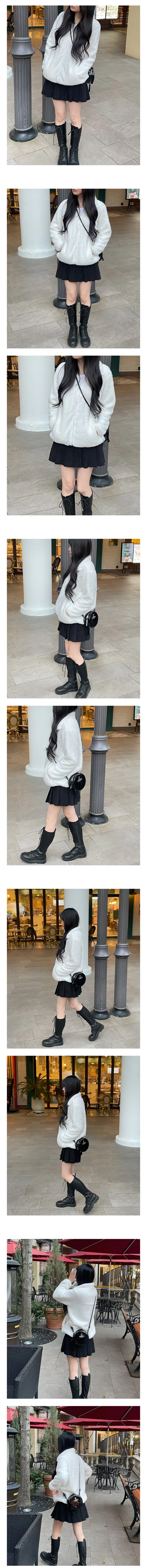 에티 포근 양털 후리스  집업 상세 이미지 4