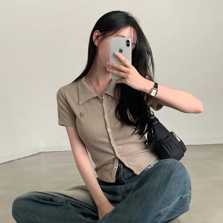 [드디어반팔출시!!/아이보리 당일출고🎉] 자체제작 #크치Made 반팔 ver. 웨하스 슬림핏 카라 골지 반팔 니트 가디건 - cd 상세 이미지 51
