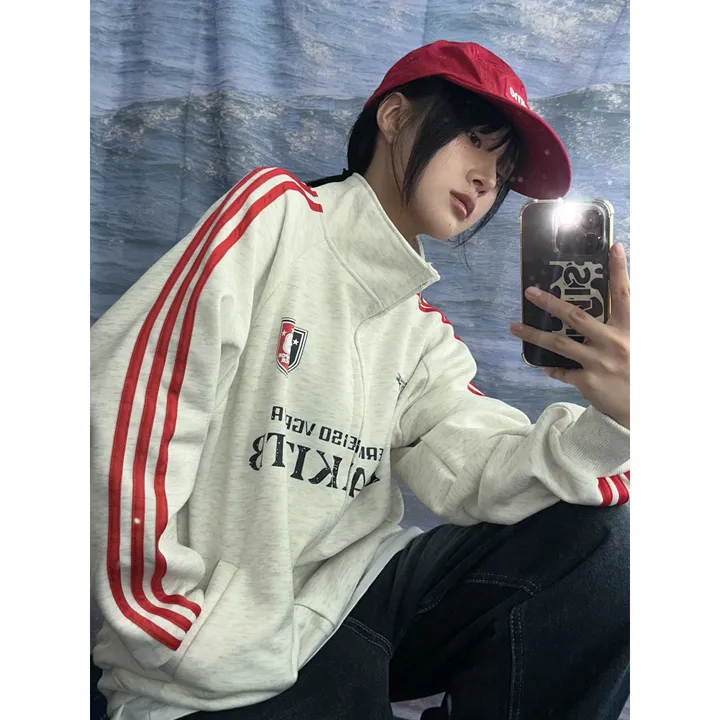 [소장추천!]y2k 더 트랙 라인 스포티 블록코어 힙 하이넥 저지 집업(2color/4-6일 여유주문) 상세 이미지 13