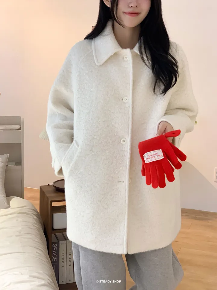 [울코트/울40%/누빔] 코지 부클코트 하프코트 코트 (3colors) 상세 이미지 14