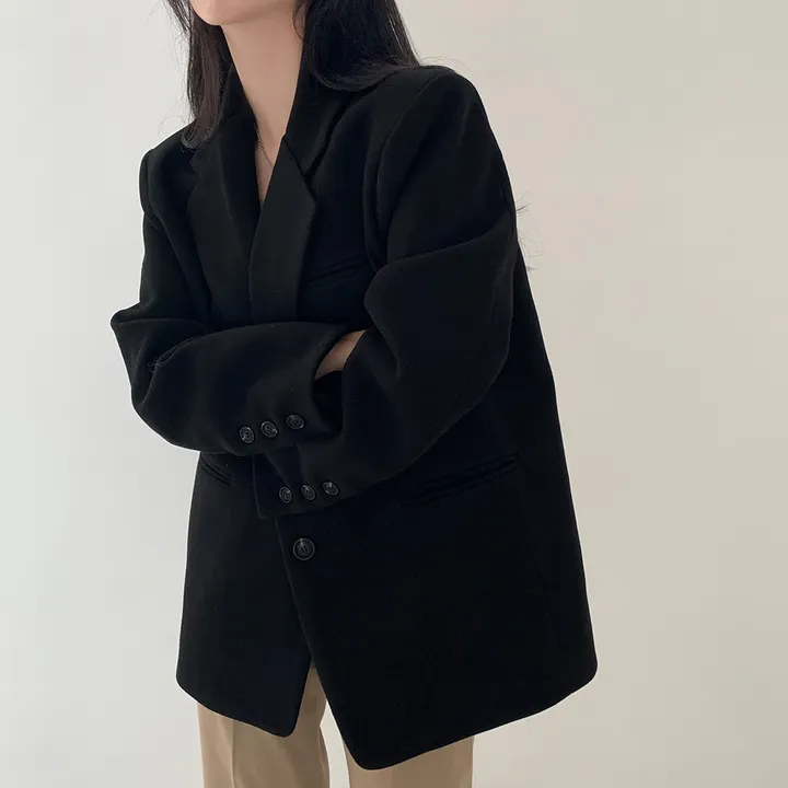 [wool100%/브랜드공정]  윈터 싱글 투버튼 카라 리얼 울 자켓 블레이저 - jk 상세 이미지 53