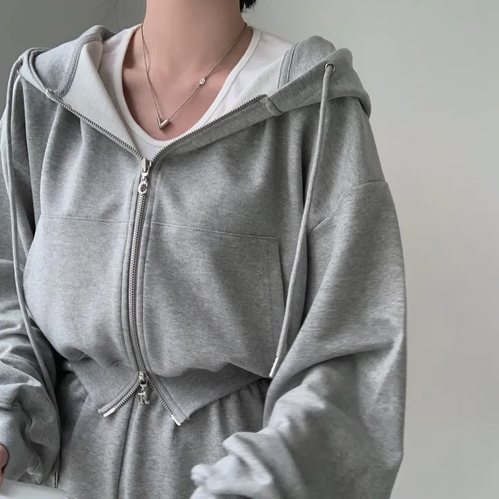 [💖후기극찬/봄,가을교복💖]  자체제작 #크치Made 꿈에 나온 핏, 사계절 입는 크롭 투웨이 후드집업 - zipup : 봄,봄아우터,봄자켓,가을,가을아우터 상세 이미지 24