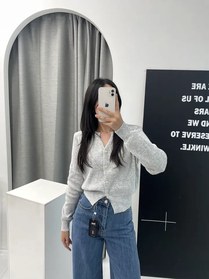 ❤봄컬러추가❤ 13컬러 캐시미어 라운드 트임 니트가디건 상세 이미지 27