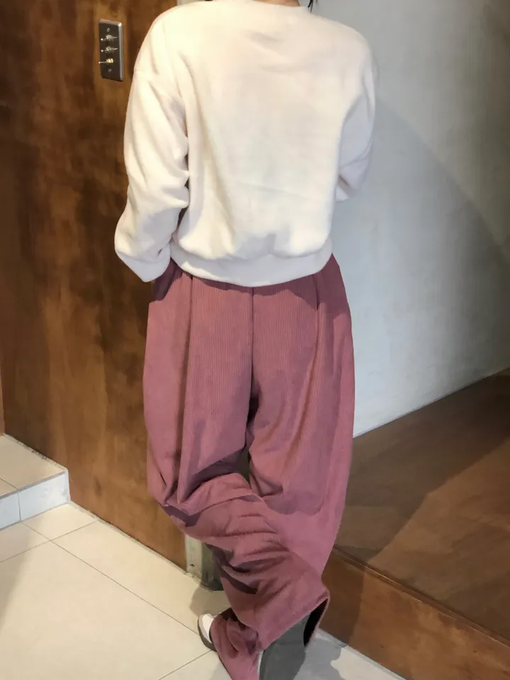 [데일리/*핏보장*] 코듀로이 골덴 핀턱 밴딩 팬츠 - 7colors (맞주름 허리 밴딩 와이드팬츠 롱다리핏 골반보장) 상세 이미지 64