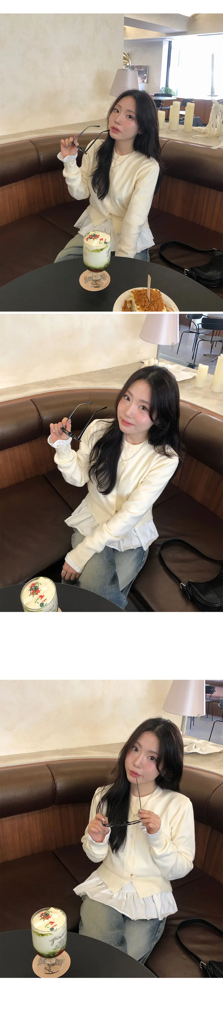 [DEAR'S MADE] (봄🌷/부드러움) 앤츠 라운드 트임 가디건 상세 이미지 28