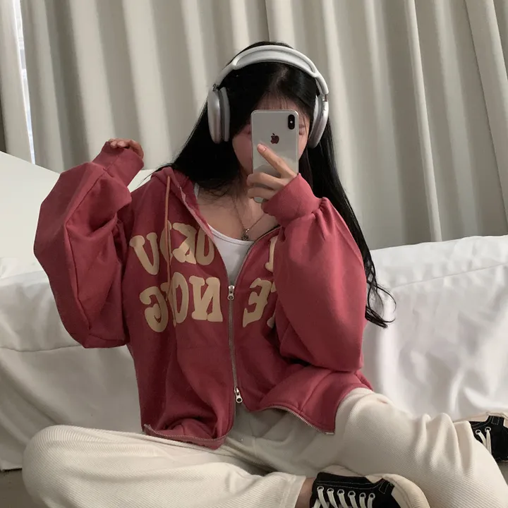 [기모추가!/만족도100%] 크루아상 발포 오버핏 레터링 후드집업,점퍼 - 4color 상세 이미지 32