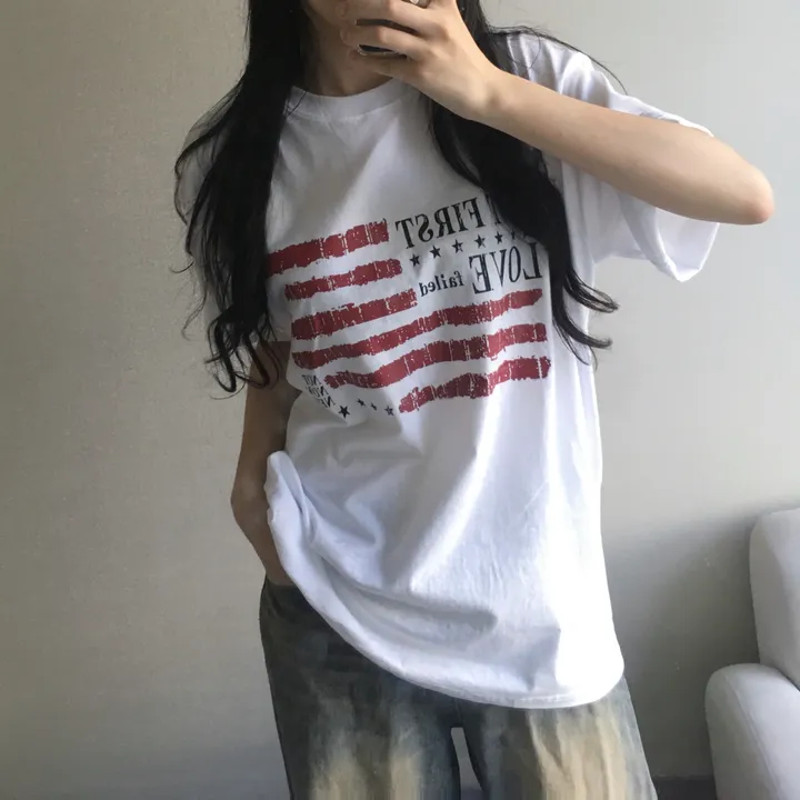 [빈티지/오버핏!] 페일 레터링 프린팅 반팔티 (3color) 상세 이미지 5