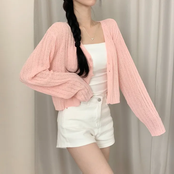 [청순여리핏🌸/살탐방지] 부클 골지 크롭 가디건 상세 이미지 22