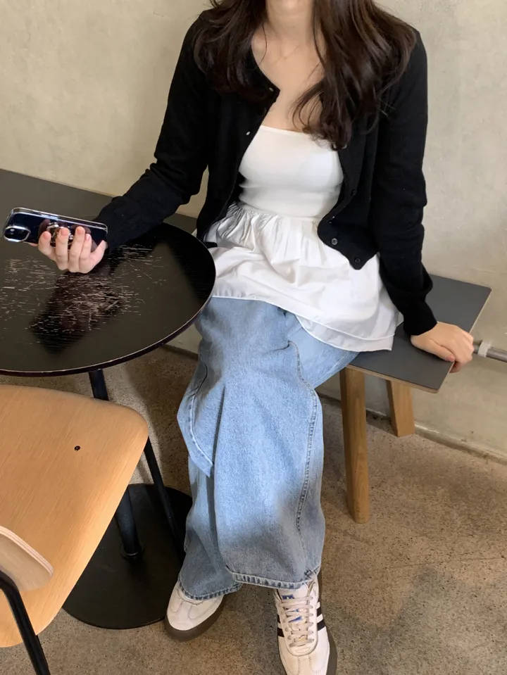 [컬러추가/잘록핏] 유닛 베이직 가디건 상세 이미지 17