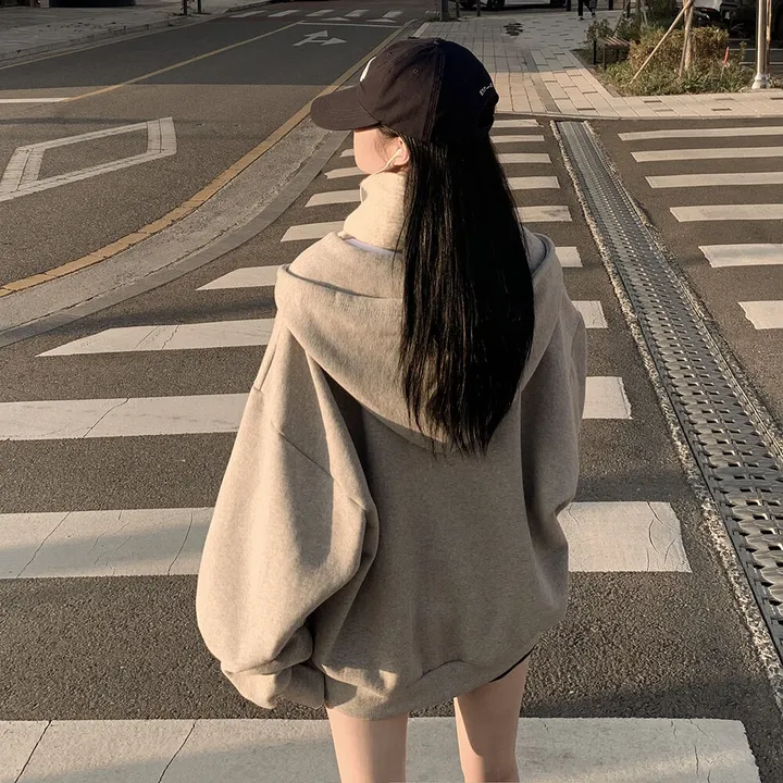 [자체제작/남녀공용/양기모] 리얼왕오버핏! 투웨이 후드집업 빅사이즈 상세 이미지 18