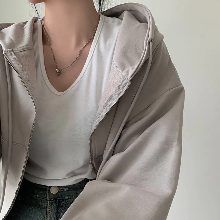 [💖후기극찬/봄,가을교복💖]  자체제작 #크치Made 꿈에 나온 핏, 사계절 입는 크롭 투웨이 후드집업 - zipup : 봄,봄아우터,봄자켓,가을,가을아우터 상세 이미지 99
