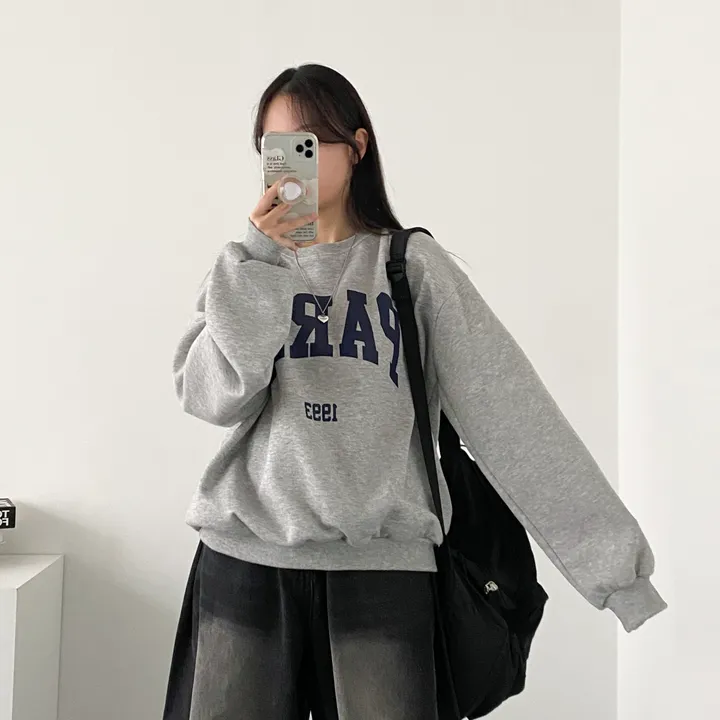 ⭐ 봄버전! [데일리!/묶음할인] 오버핏 파리스 빅레터링 맨투맨 3color 상세 이미지 20
