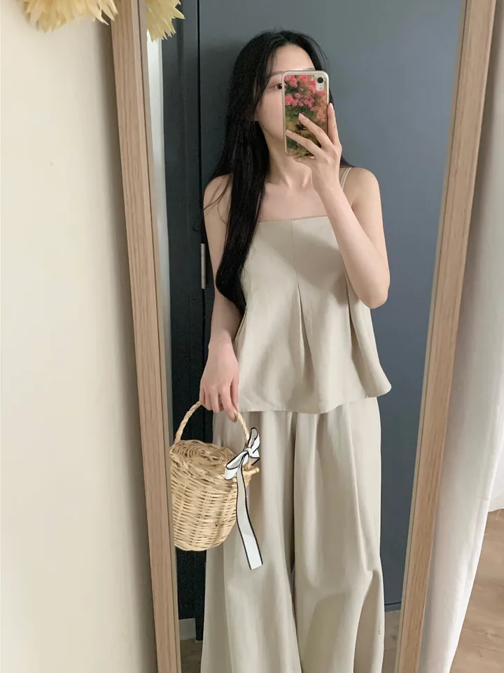 주아 린넨 뷔스티에 팬츠 세트 상세 이미지 11