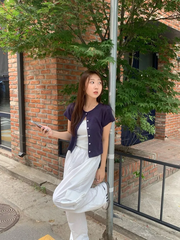 당일발송🌹[플라워 펀칭] 로지 반팔 가디건 - 4컬러 봄 여름 가을 상세 이미지 33