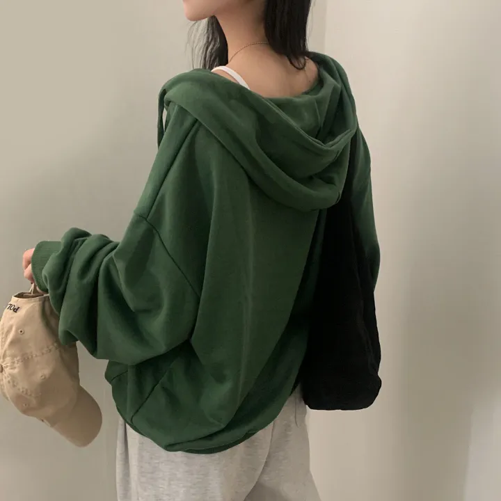 [사계절인기템/7컬러*.*] 심플무지 투웨이 오버핏 후드집업,점퍼 - 12color 상세 이미지 21