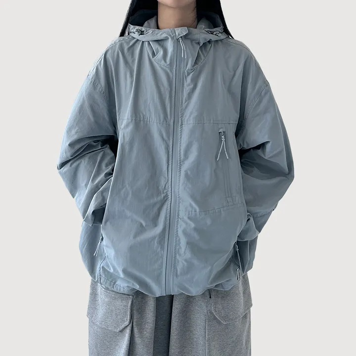 [오버핏,퀄보장/UNISEX] 케이 파스텔 후드 바람막이 (3color) 상세 이미지 13