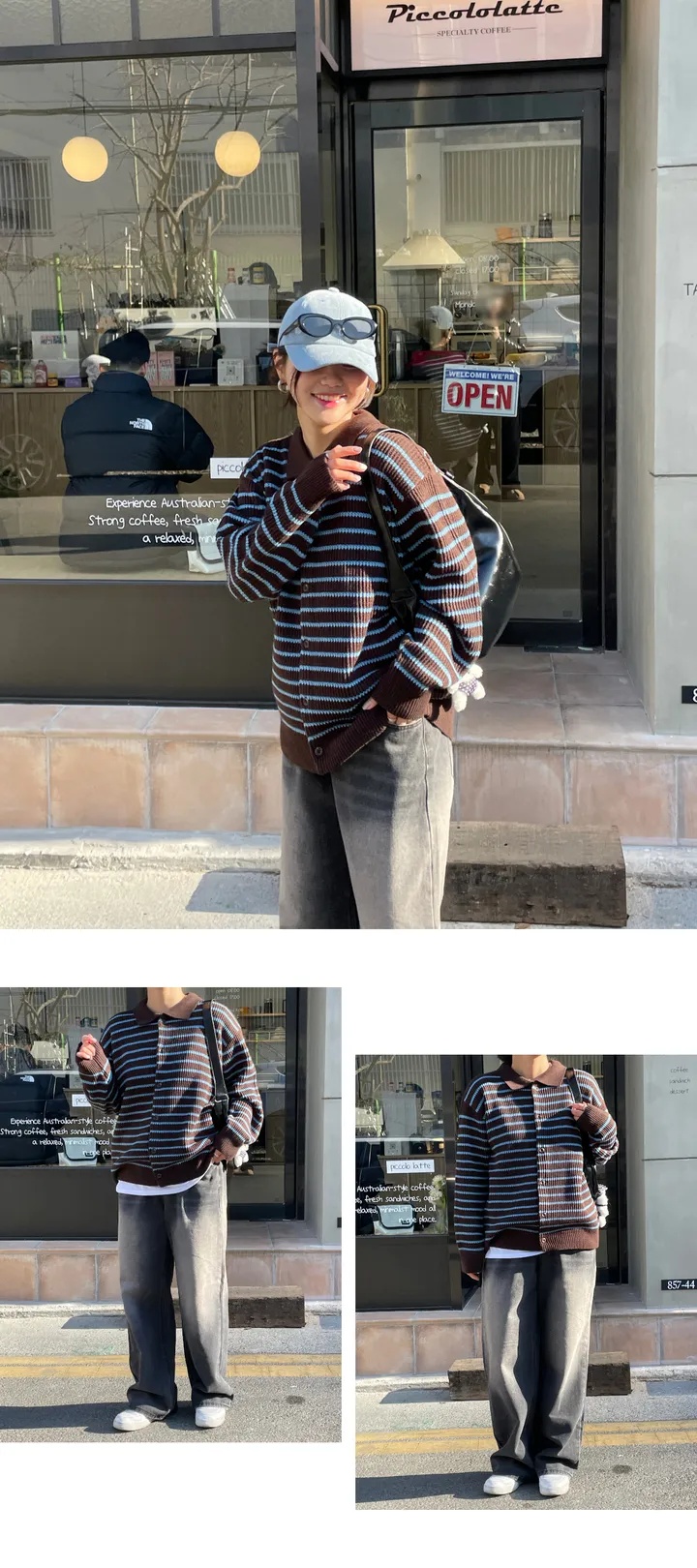 [남녀공용/봄신상🌸] 단가라 버튼 카라 가디건 (5col) 상세 이미지 20
