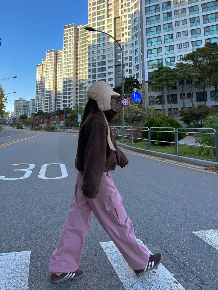 [iam테디베어]뽀글이 플리스 덤블자켓 후리스 양털점퍼 뽀글이자켓 4colors 오버핏 겨울아우터 힙 양털 집업 안감내장 자켓 상세 이미지 13