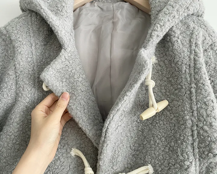 [최저가💗떡볶이코트] 멤버 양털 덤블 부클 떡볶이 후드 숏 코트 겨울 가을 / 연말룩 겨울아우터 겨울코트 양털자켓 경량패딩 겨울패딩 패딩조끼 뮤잉 상세 이미지 37
