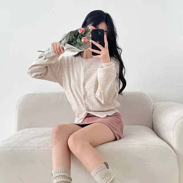 [~10컬러] 보노보노 크롭핏 단정해 니트가디건 상세 이미지 21