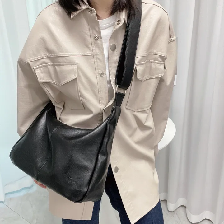 데일리 레더 빈티지 숄더 크로스백 상세 이미지 2
