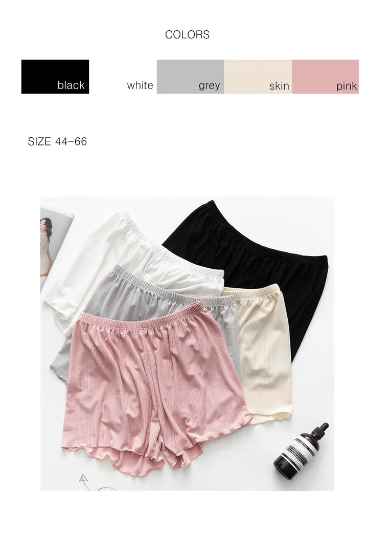 [1+1/3부반바지]찰랑 시원 쫀쫀 물결라인 밴딩 홈웨어 파자마 속바지 잠옷바지 상세 이미지 1