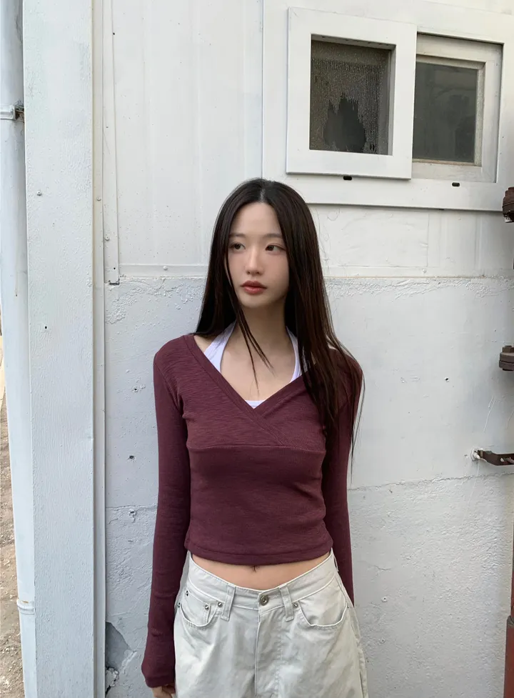 카디건 모델 착용 이미지-S1L24